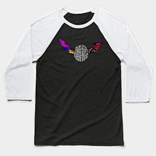 brain with wings Baseball T-Shirt